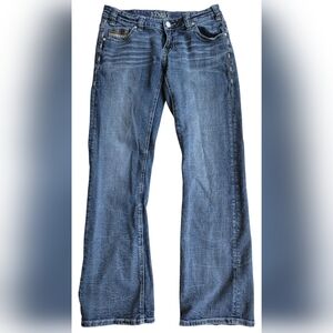 Rock & Roll Cowgirl Bootcut Jeans Embroidered Pockets Size 31 x 34